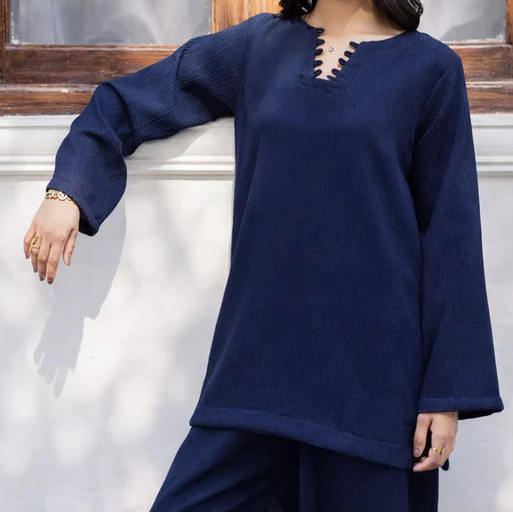 C-S 060- STITCHED 2PC LAWN CO-ORD SET.