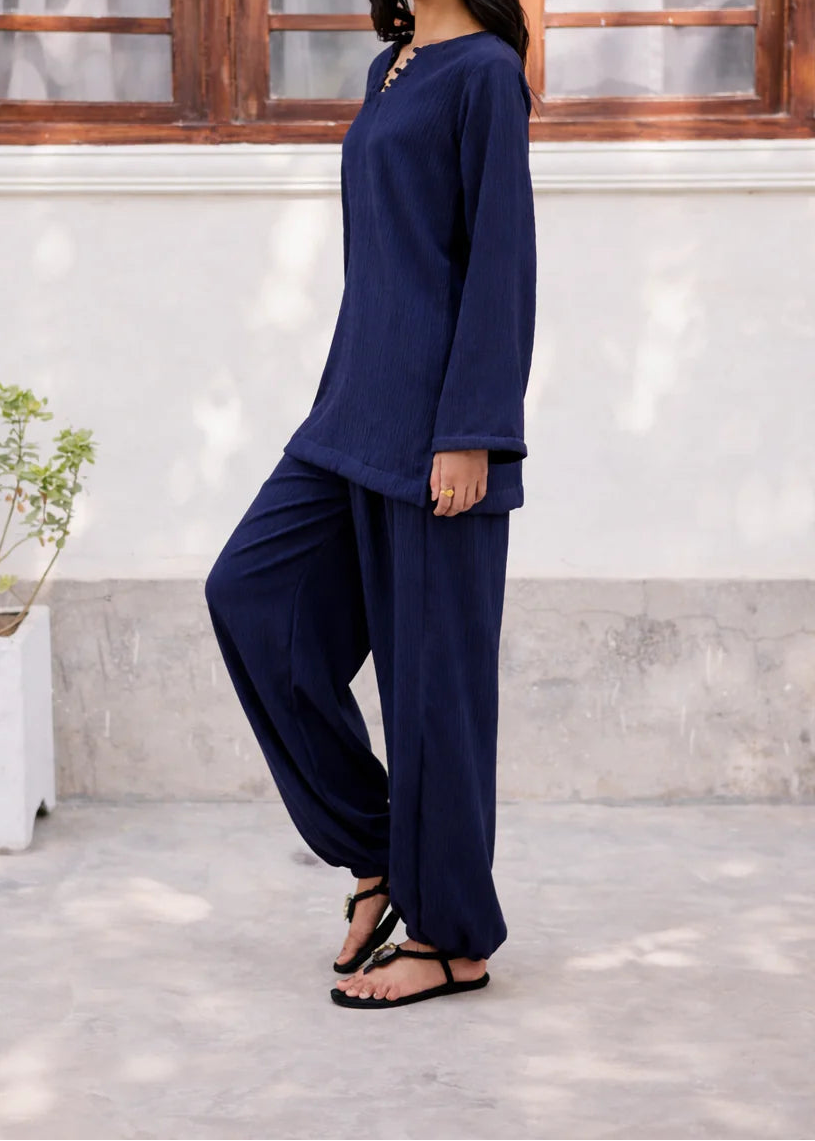 C-S 060- STITCHED 2PC LAWN CO-ORD SET.