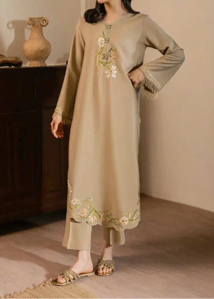 Grace Z-(S1435 ) - Stitched Embroidered 2pc Lawn Dress.