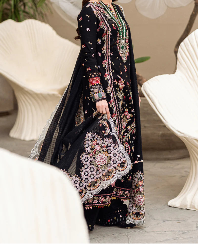 Grace S1232-Embroidered 3pc Lawn Dress With Embroidered  Munar Dupatta.