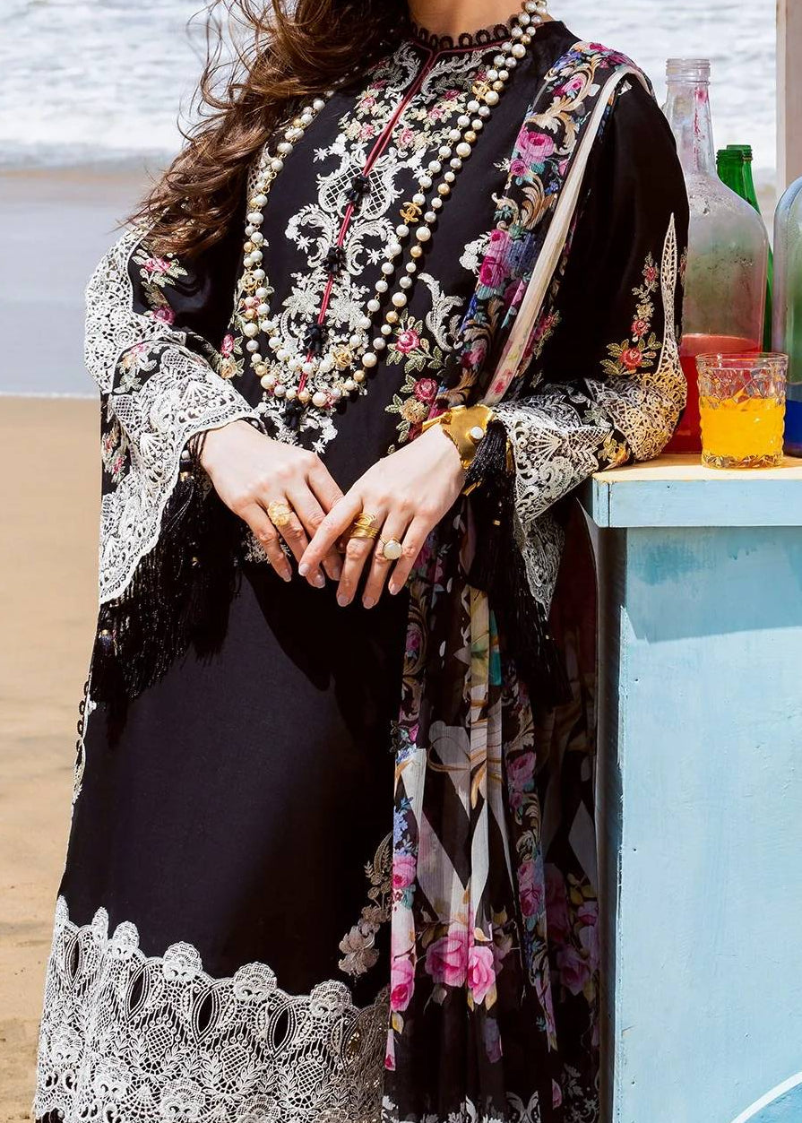 Grace S1331-Embroidered 3pc Lawn Dress With Printed Lawn Dupatta.