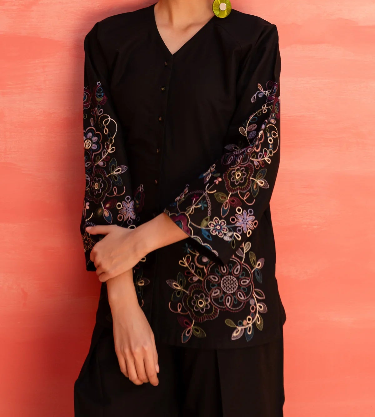 Grace S1518 -Embroidered 2pc lawn dress.
