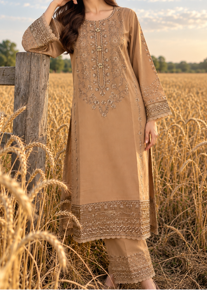 Grace W1026 - Embroidered 2pc Marina Dress.