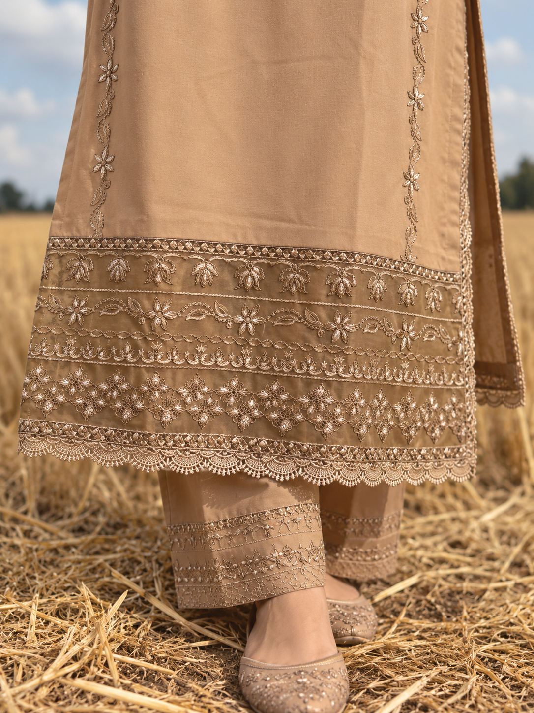 Grace W1026 - Embroidered 2pc Marina Dress.