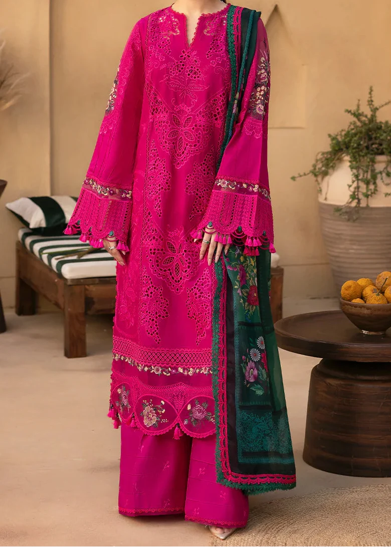 Grace Z-(S1511 ) - Stitched Embroidered 3pc CHIKANKARI Lawn Dress With Printed Lawn Dupatta.