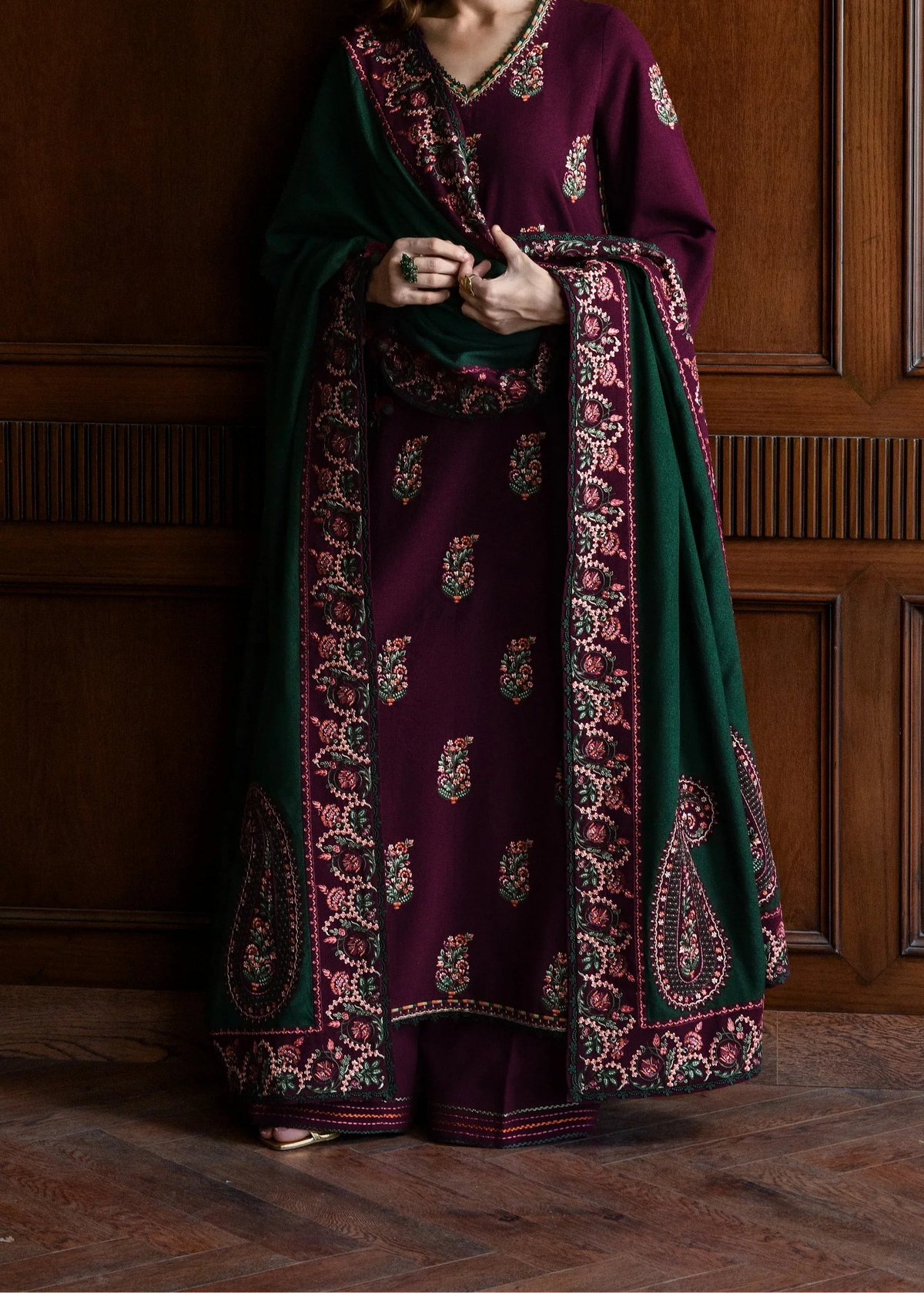 Grace S1320 - Embroidered 3pc Lawn Dress With Embroidered Lawn Dupatta.