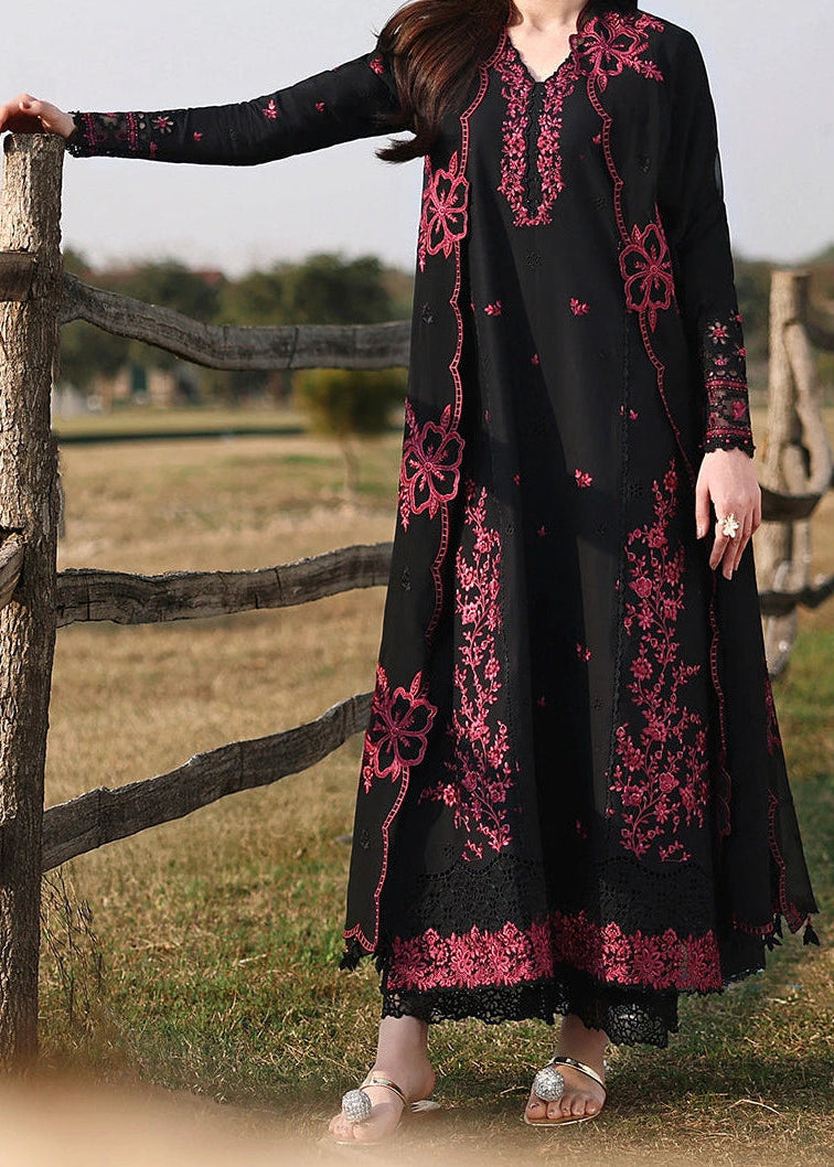 Grace S1457 - Embroidered 3pc CHIKANKARI Lawn Dress With Embroidered CHIKANKARI Chiffon Dupatta.