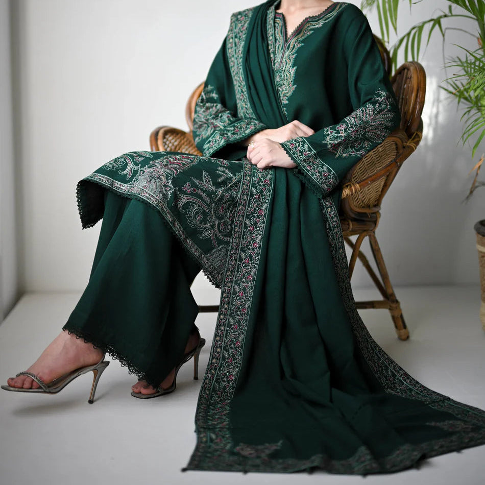 Grace S1510 - Embroidered 3pc Lawn Dress With Embroidered Lawn Dupatta.