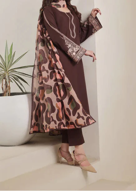 Grace Z-(S1369 )- Stitched Embroidered 3pc Lawn Dress With Printed Lawn Dupatta.