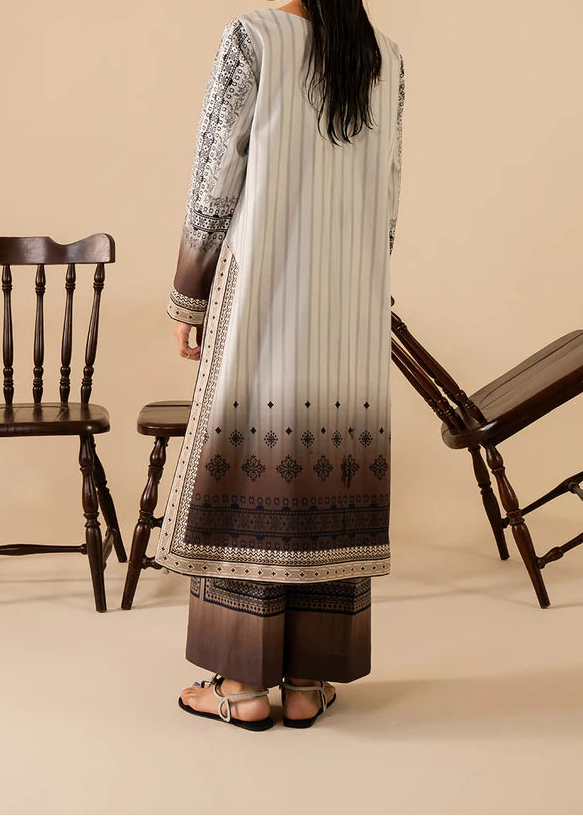 Grace W944- Digital Printed 2pc Karandi Dress.