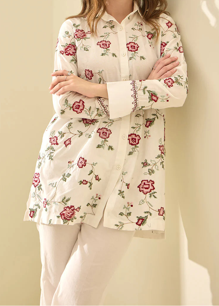 Grace W1000 - Embroidered 2pc Marina Dress.