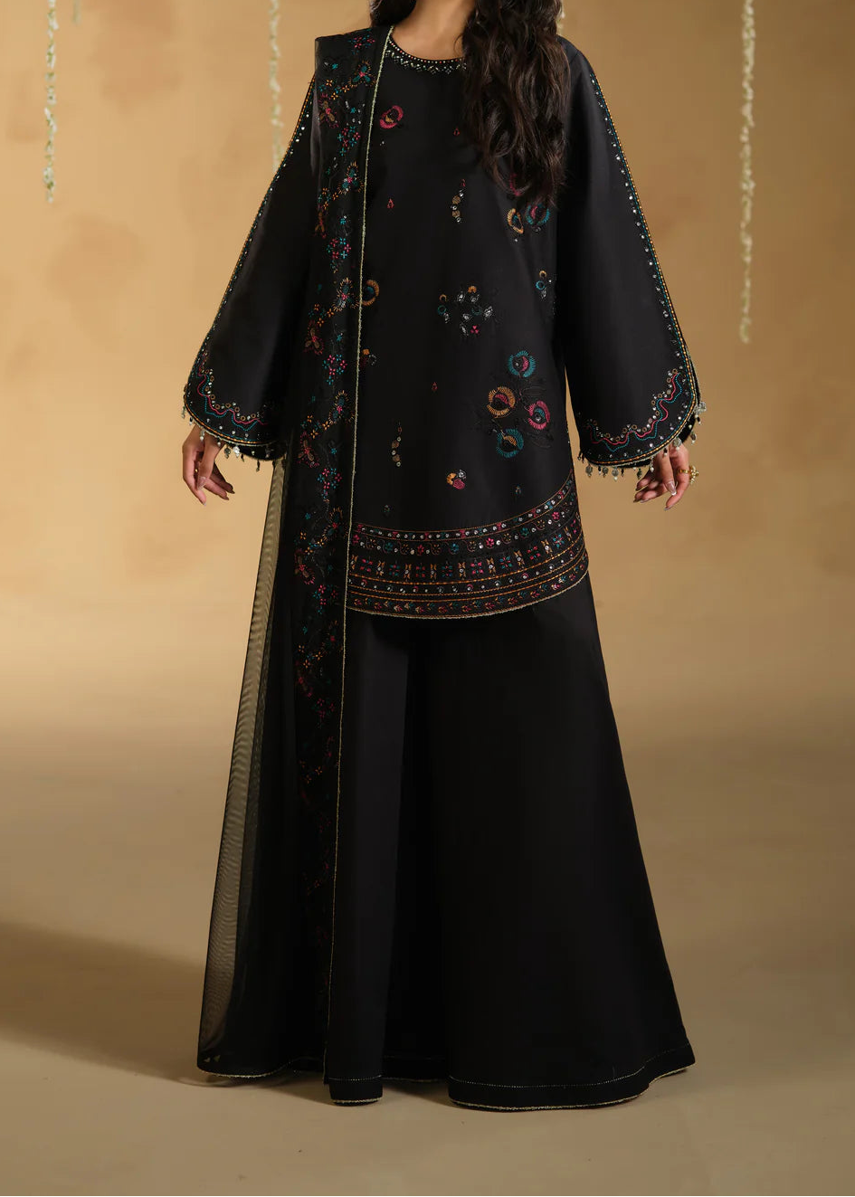 Grace S1513 - Embroidered 3pc Lawn Dress With Embroidered Khadi Net Dupatta.
