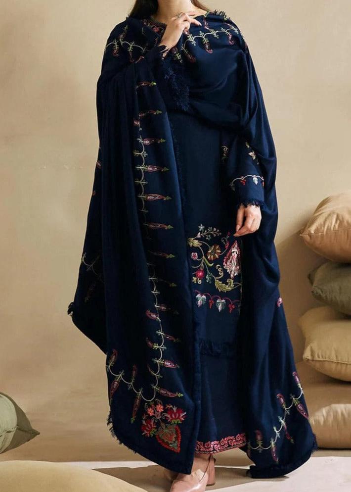 Grace W633- Embroidered 2pc marina dress