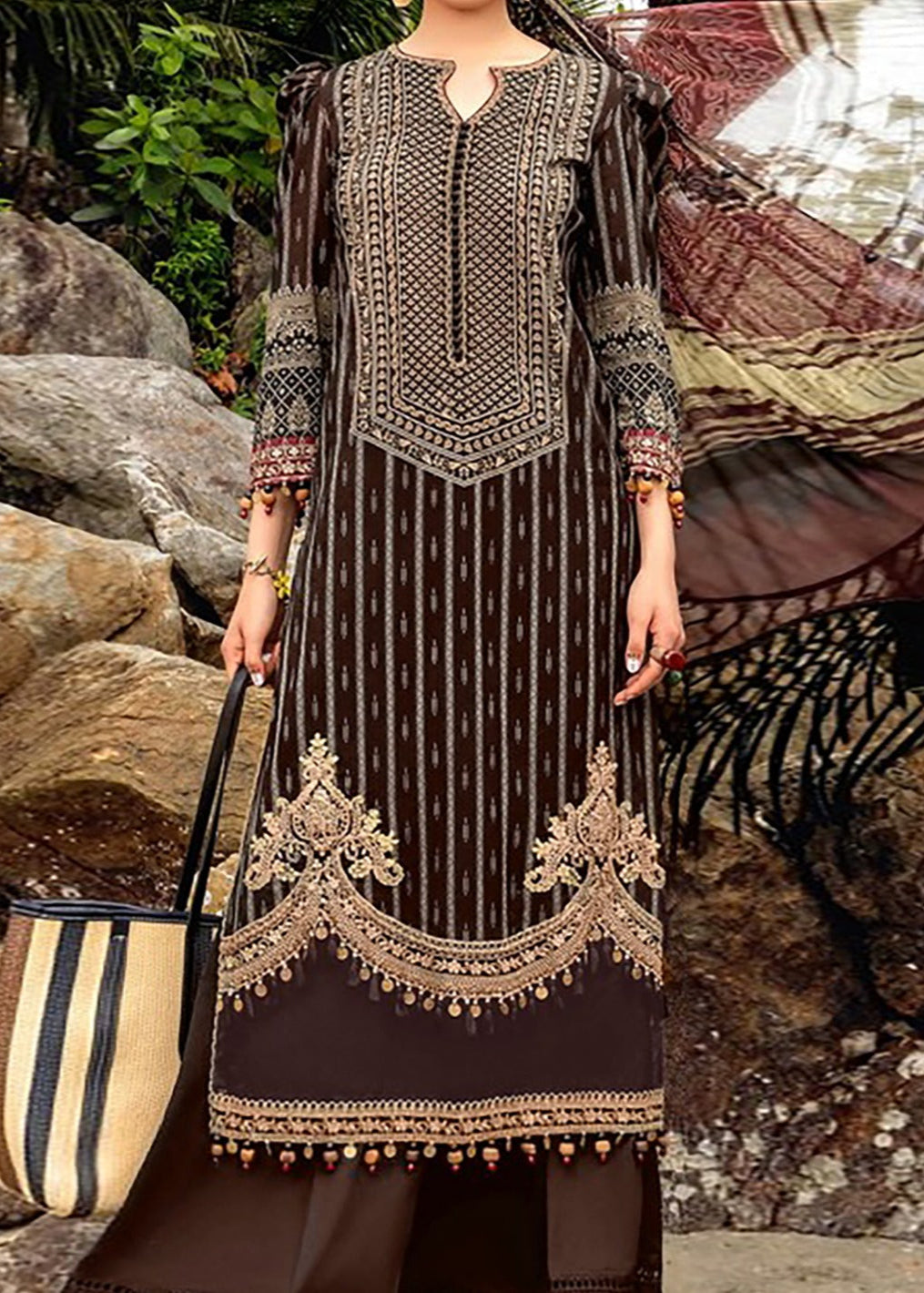 Grace S990-Embroidered 2pc Lawn dress