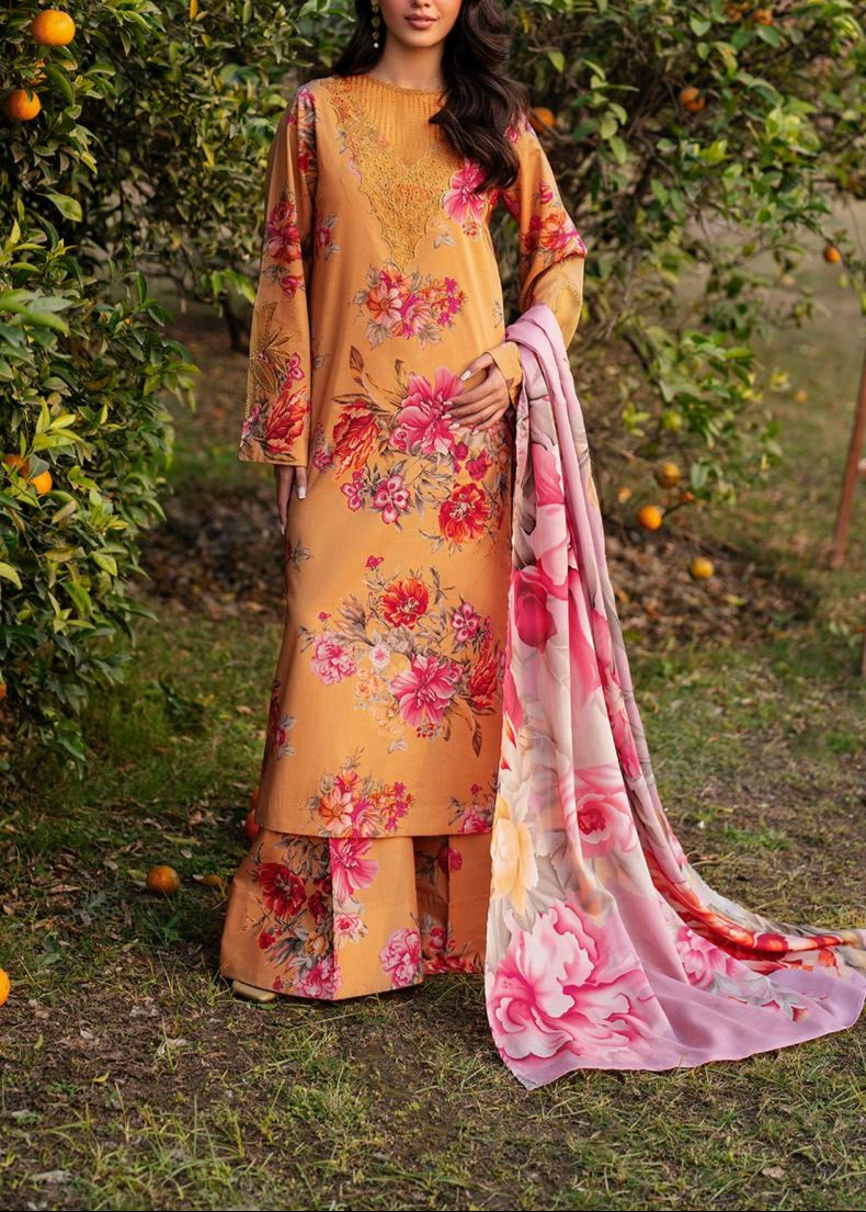 Grace S1177-Digital Printed 3pc Lawn Dress With Digital  Printed Lawn Dupatta.