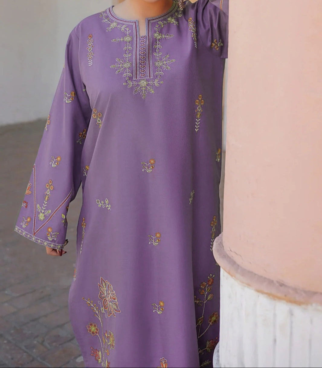 Grace S1215-Embroidered 2pc Lawn Dress