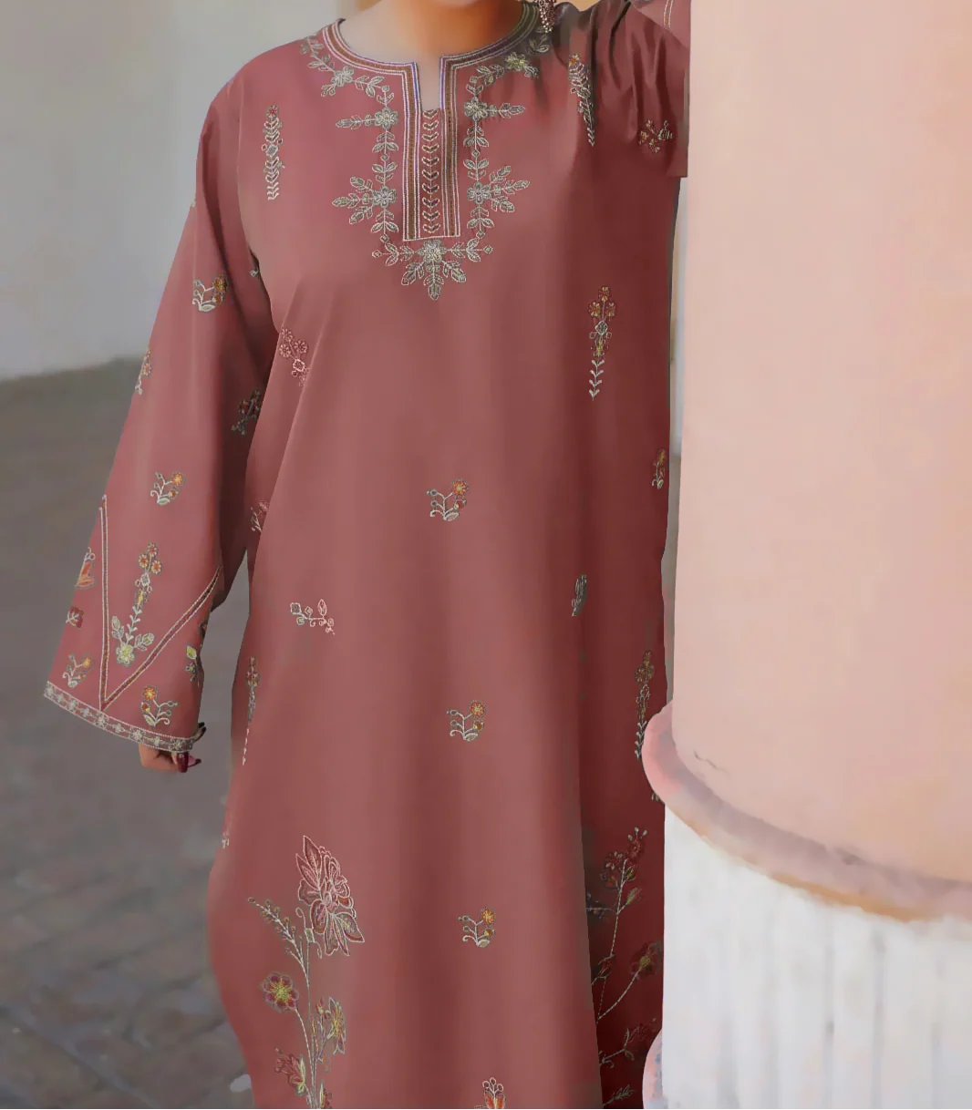 Grace S1321-Embroidered 2pc Lawn Dress.