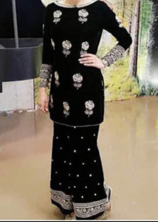 Grace W687- Embroidered 2pc Linen dress.