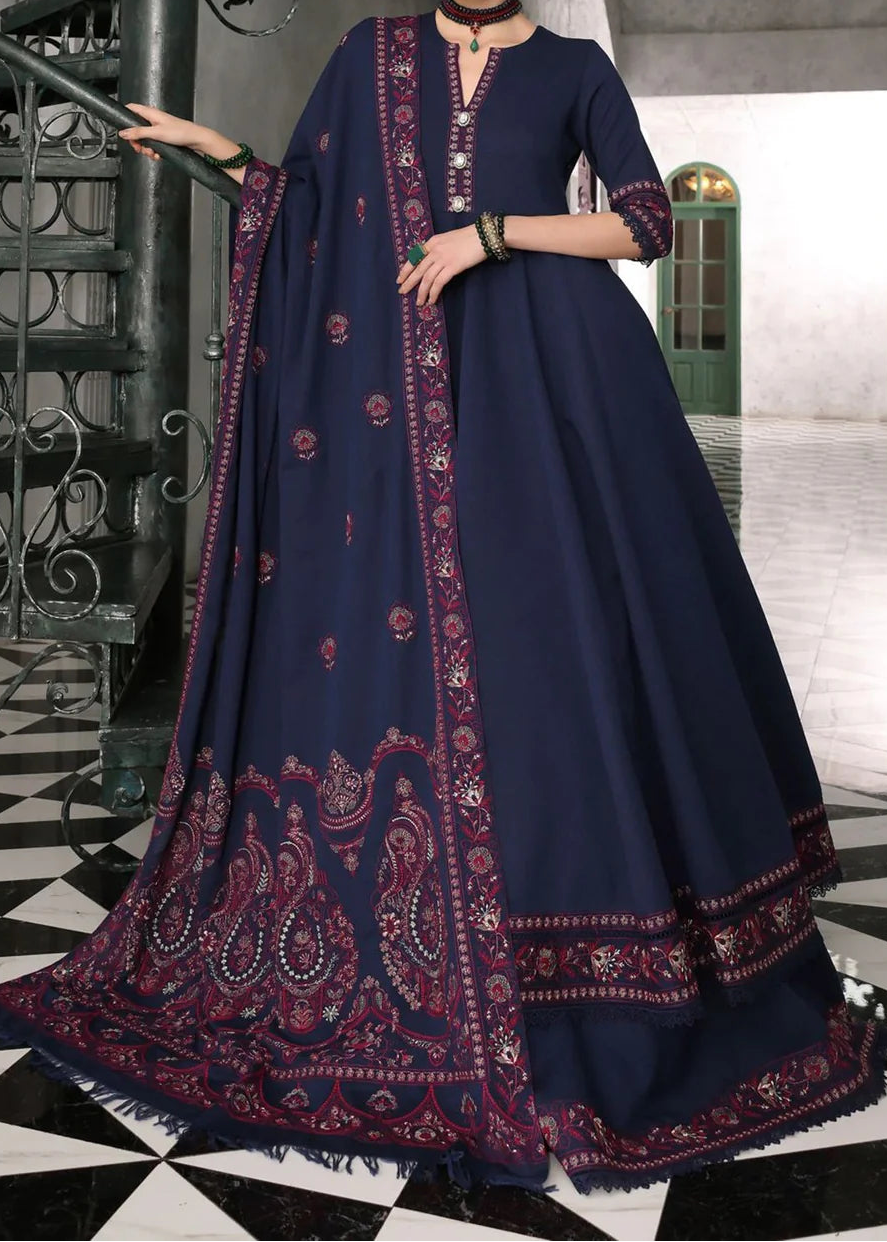 Sarinnah Premium D79-Luxury Formal Heavy Embroidered Karandi Shawl.