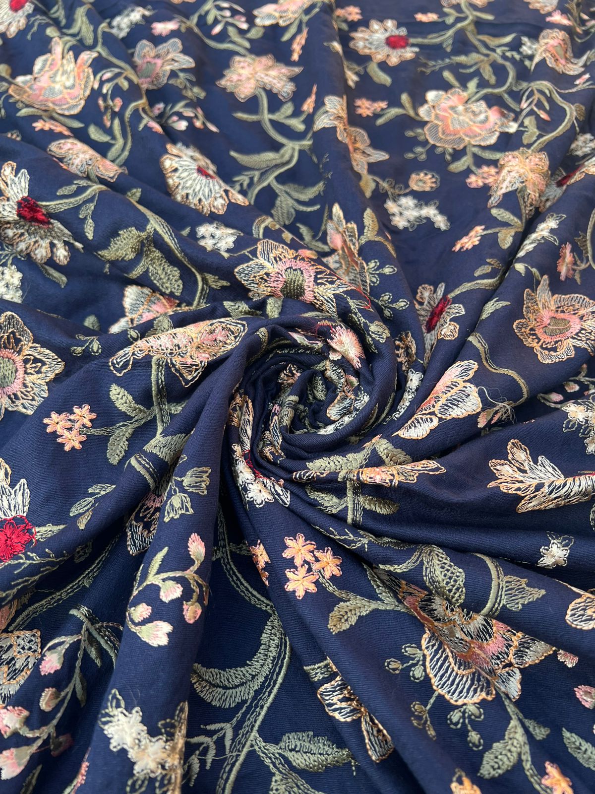 Sarinnah Premium D30-Luxury Formal Heavy Embroidered Karandi Shawl.