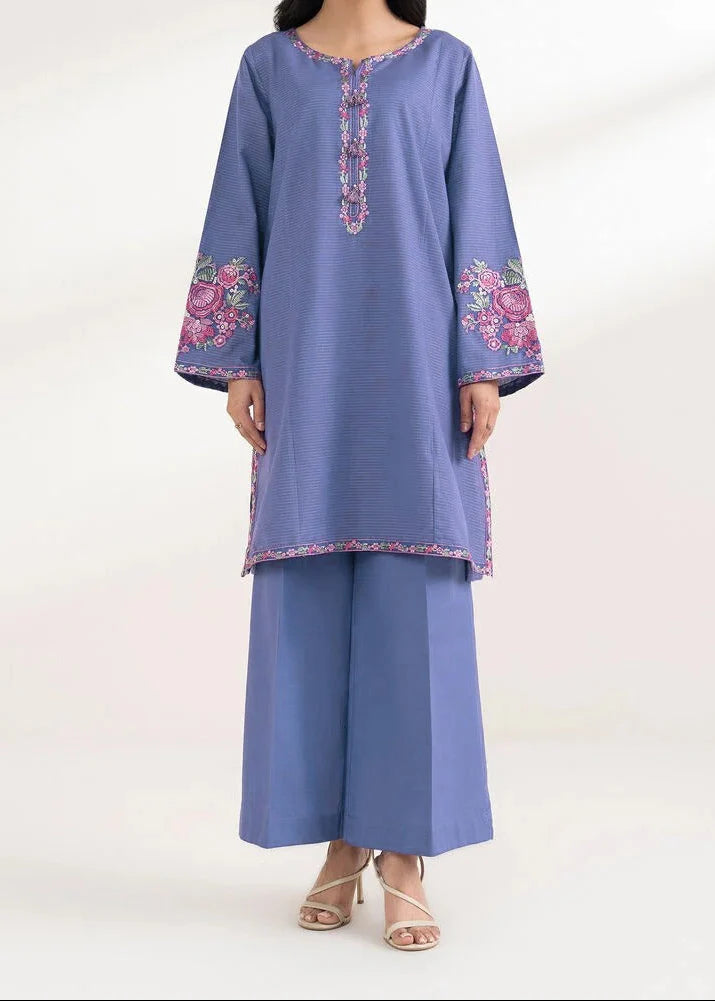 Grace Z-(W1014) - Stitched Embroidered 2pc Marina Dress.