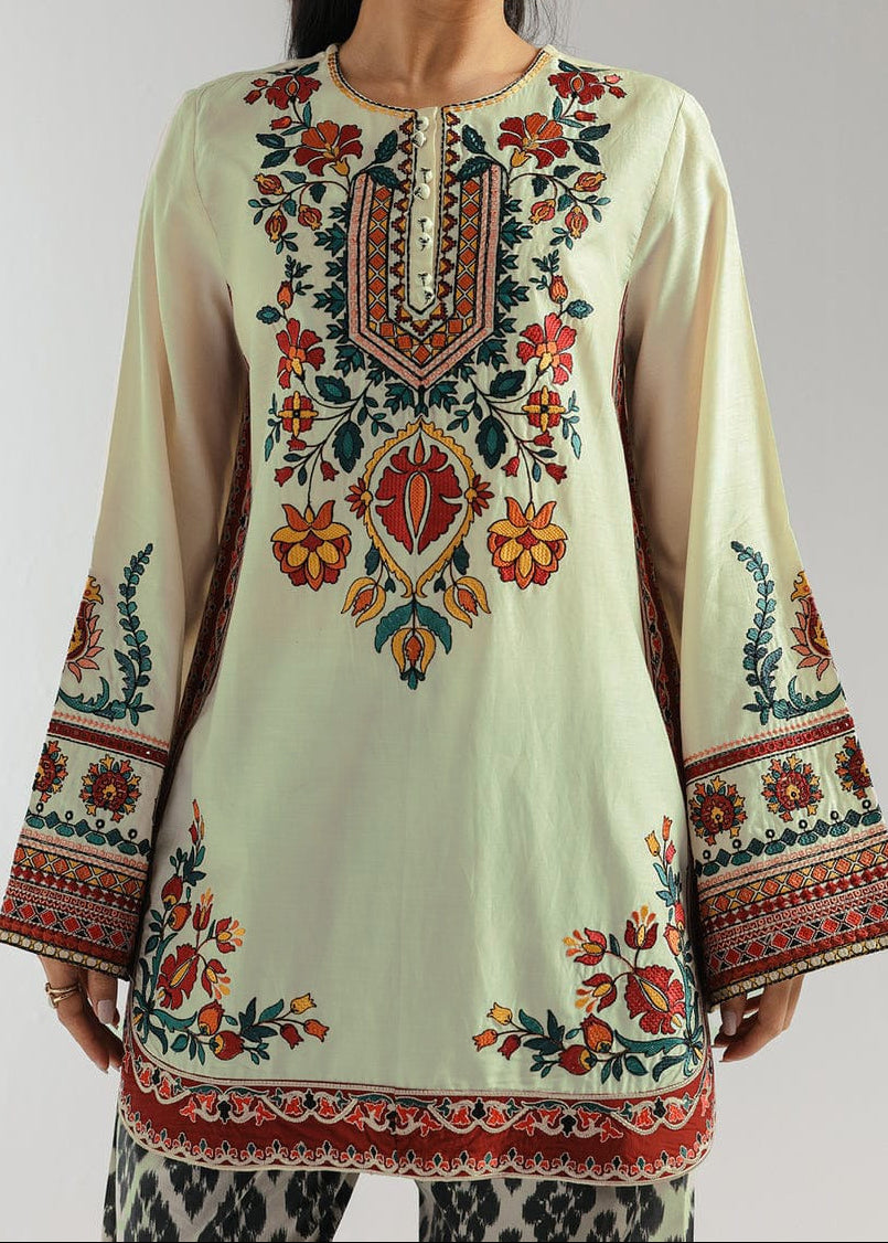 CS-110 LAVINA- STITCHED 2PC PRINTED CO-ORD SET.