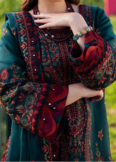 Grace S1314-Embroidered 3pc Lawn Dress With Embroidered Chiffon Dupatta.