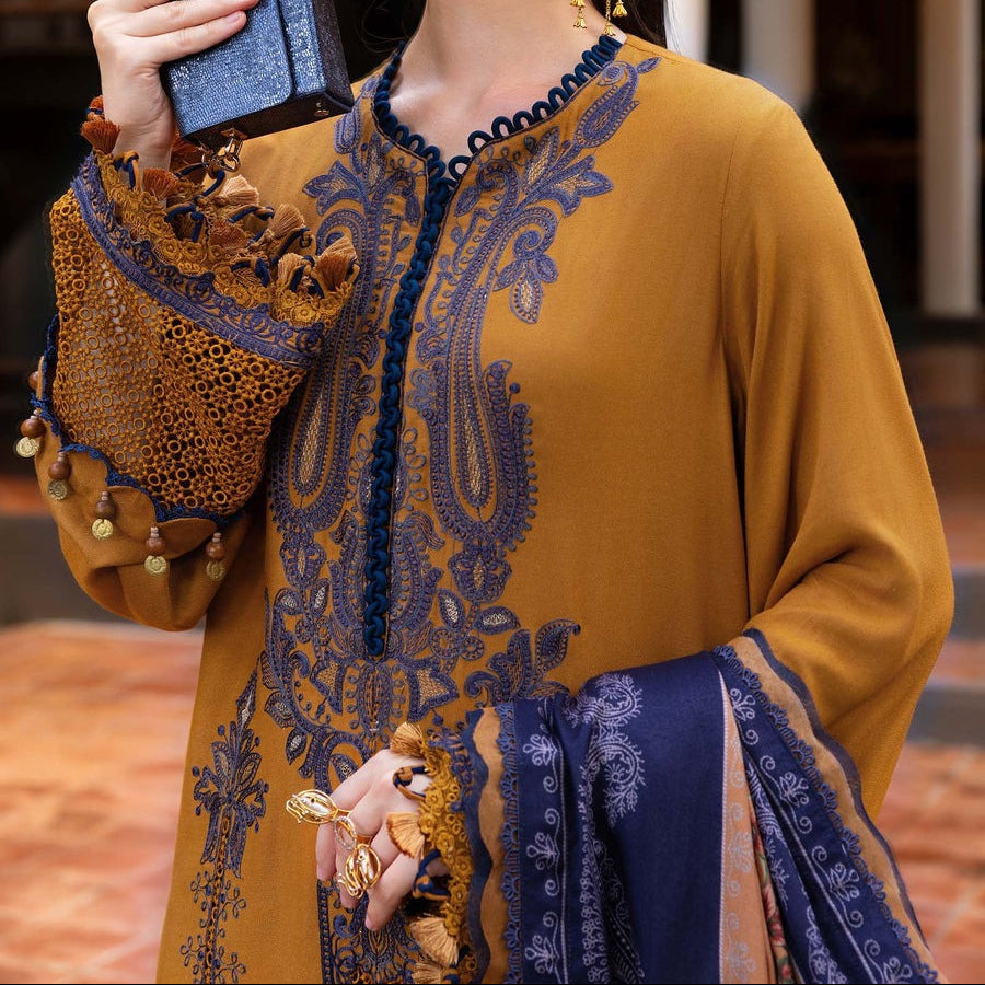 Grace S1343-Embroidered 3pc Lawn Dress With Printed Lawn Dupatta.