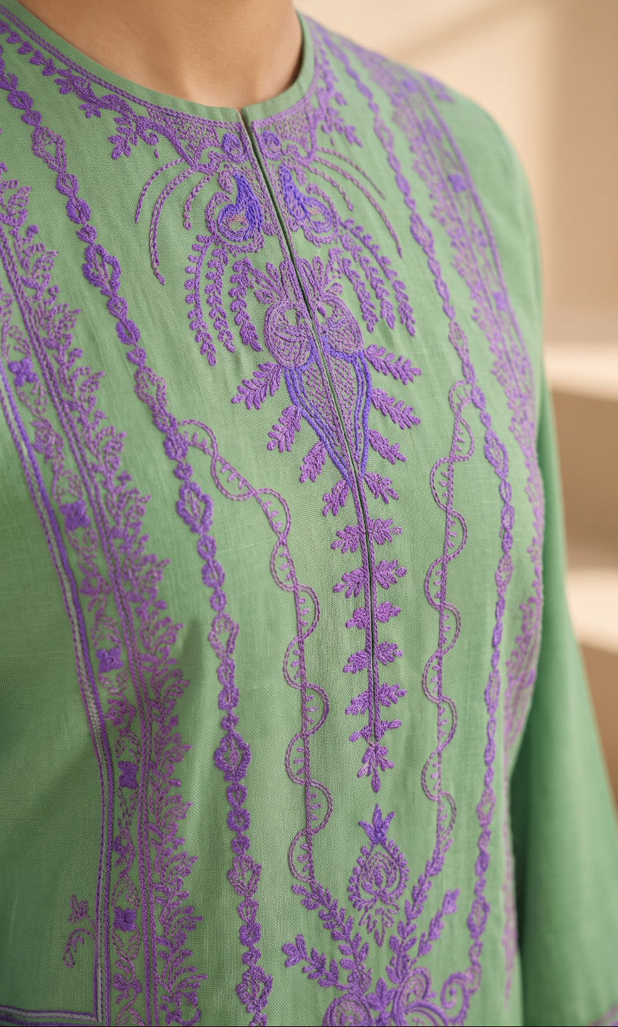 Grace S1543-Embroidered 2pc Lawn Dress.