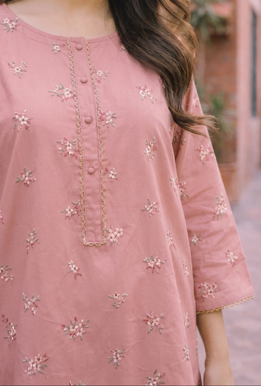 Grace S1549-Embroidered 2pc Lawn Dress.