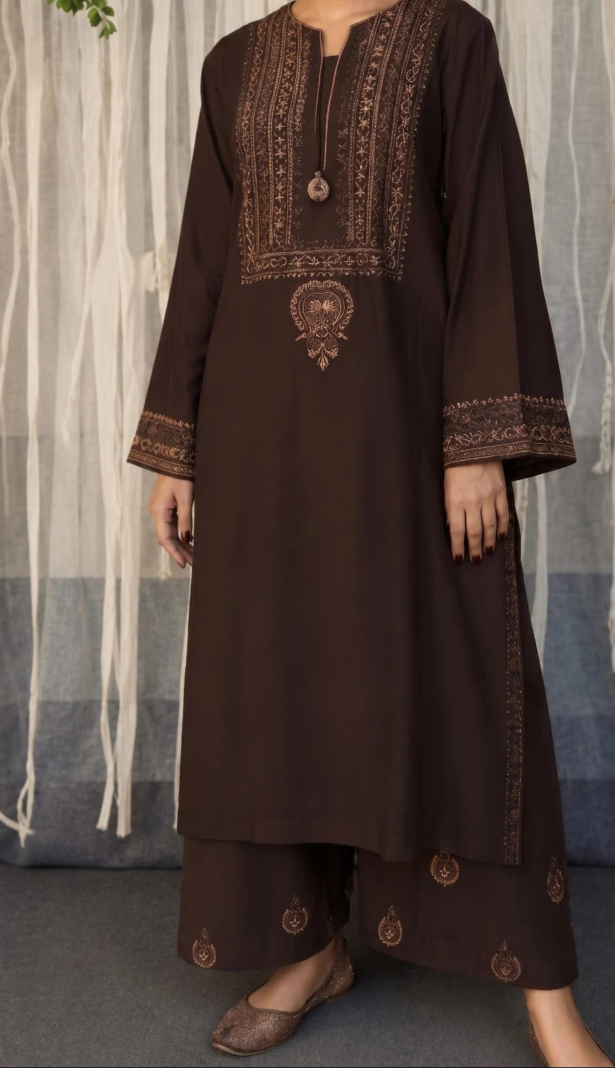 Grace W1032 - Embroidered 2pc Marina Dress.