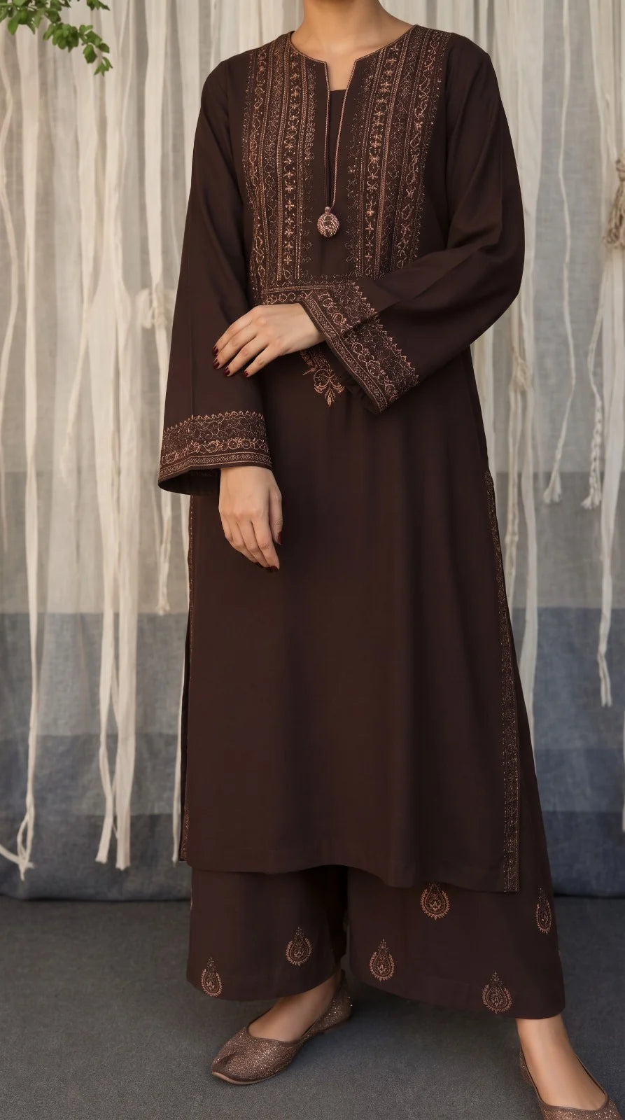 Grace W1032 - Embroidered 2pc Marina Dress.