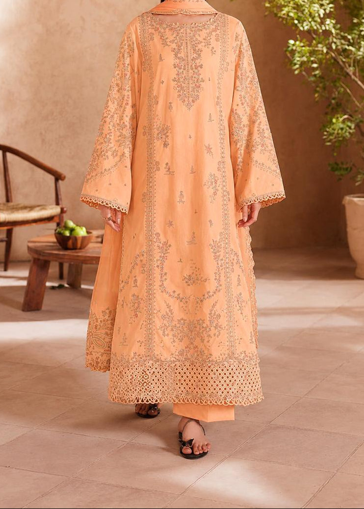 Grace S1623 - Embroidered 3pc Lawn Dress With Embroidered Chiffon Dupatta.