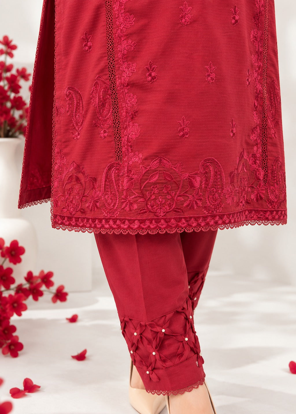 Grace S1613-Embroidered 2pc Lawn Dress.