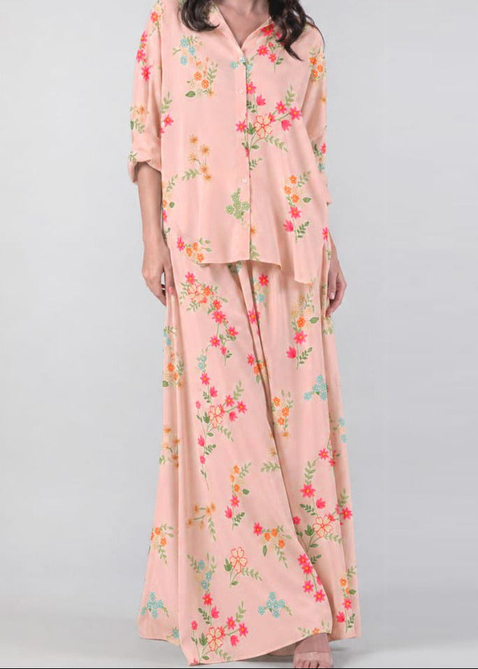 Grace W1066 - Digital Printed 2pc Silk Dress.