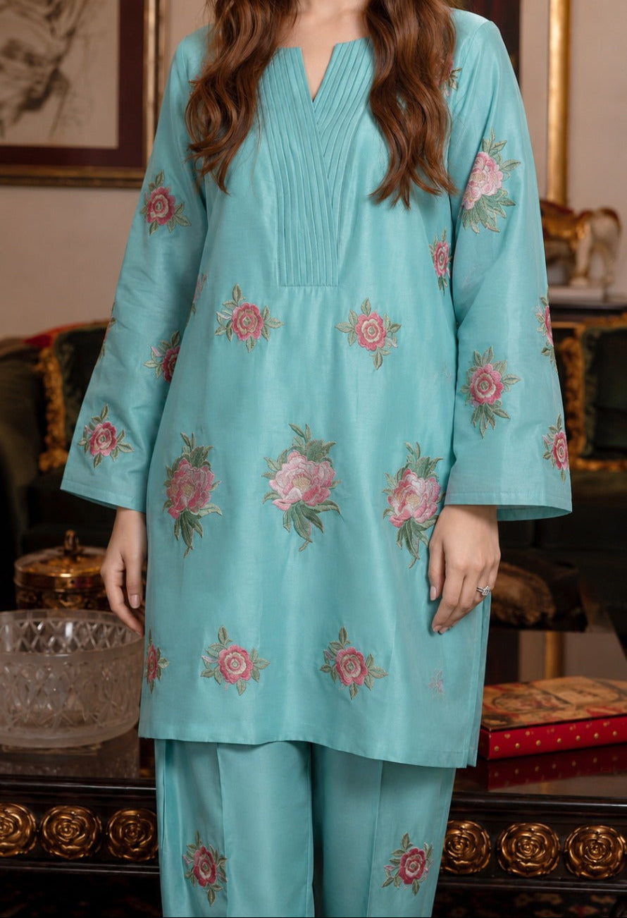 Grace S1573-Embroidered 2pc Lawn Dress.