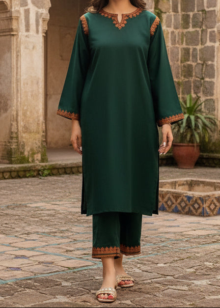 Grace W175-Embroidered 2pc marina dress