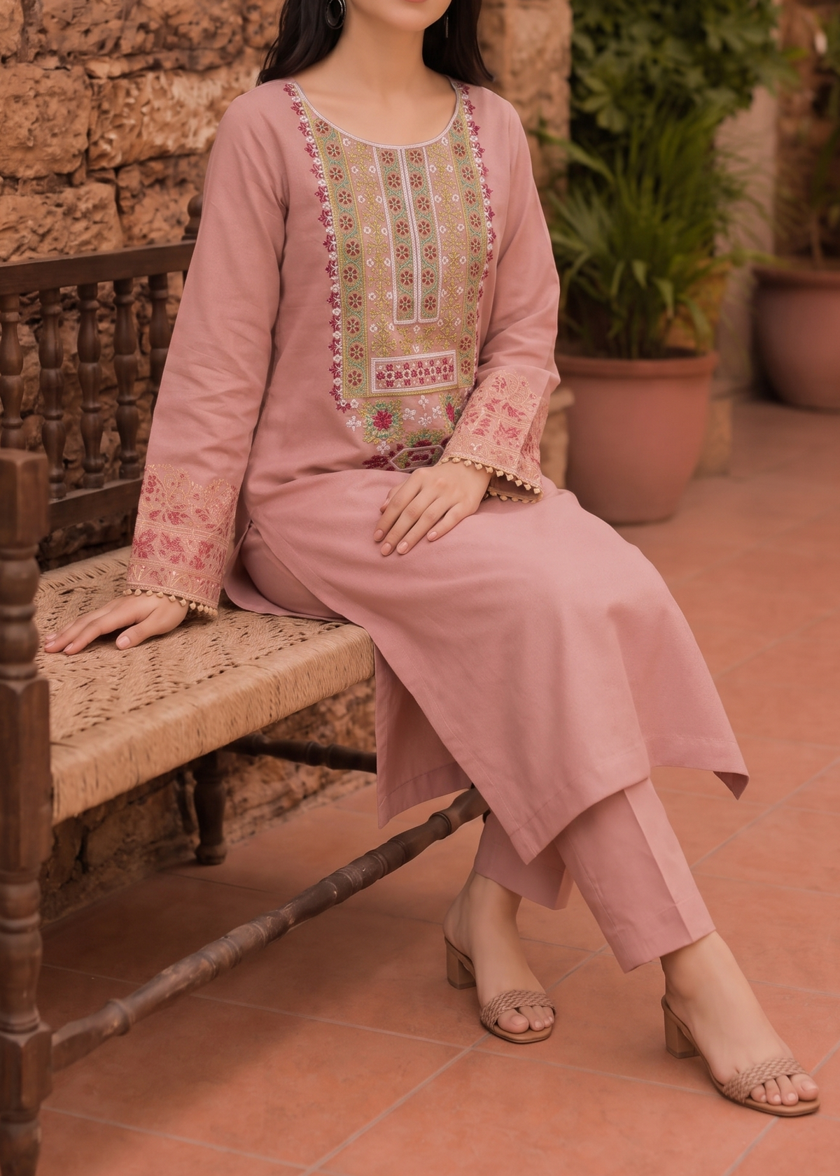 Grace S1617-Embroidered 2pc Lawn Dress.