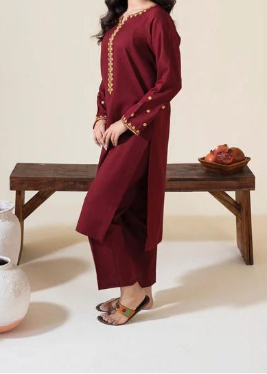 Grace W972-Embroidered 3pc Marina Dress With Embroidered Marina Shawl.