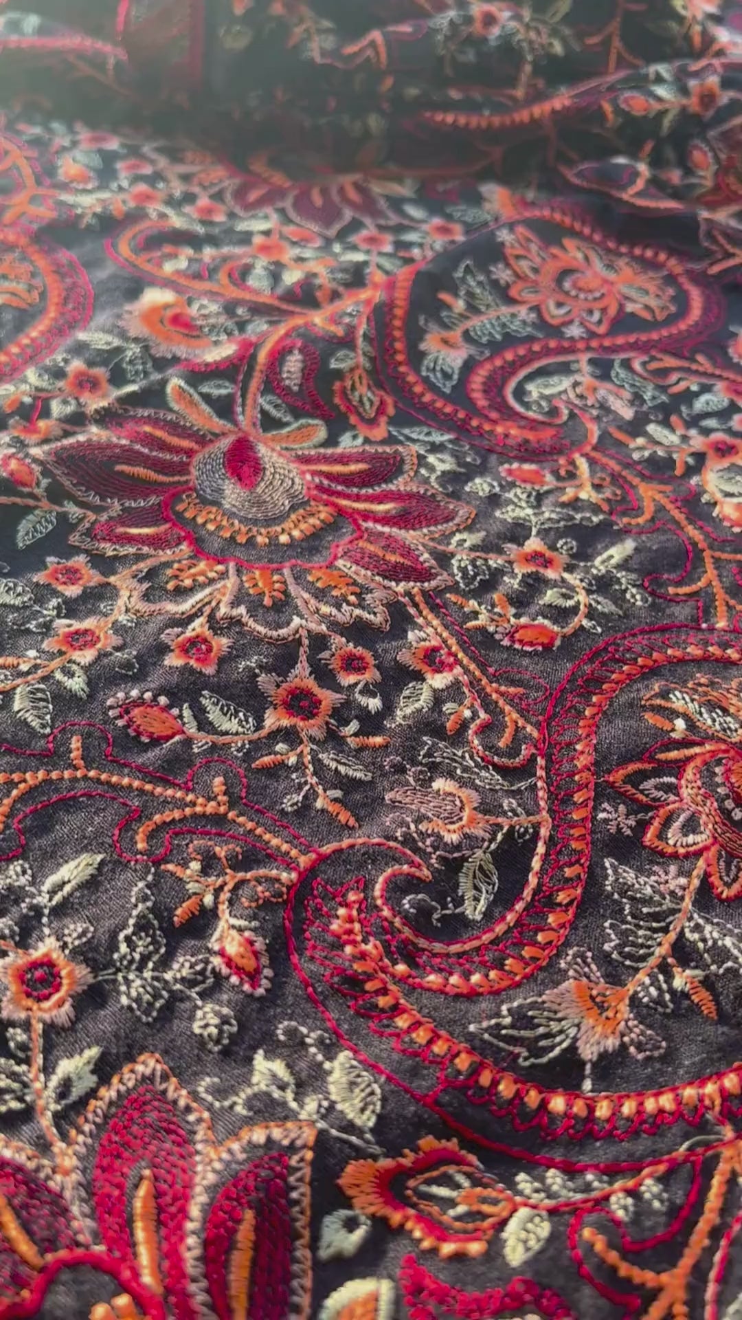 Grace 07 Black-Formal Heavy Embroidered Karandi shawl