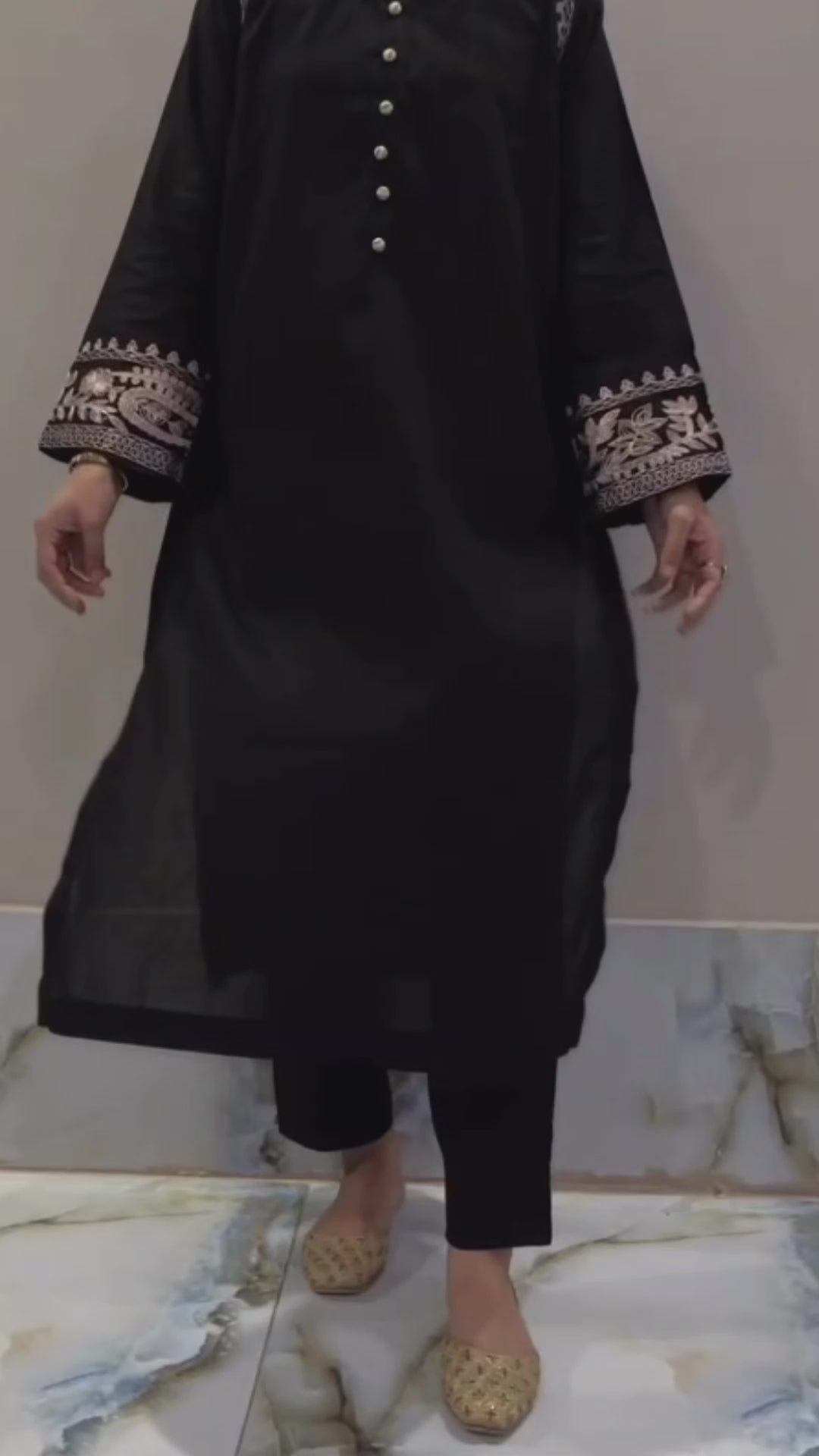 Grace W168 -Embroidered 2pc marina dress