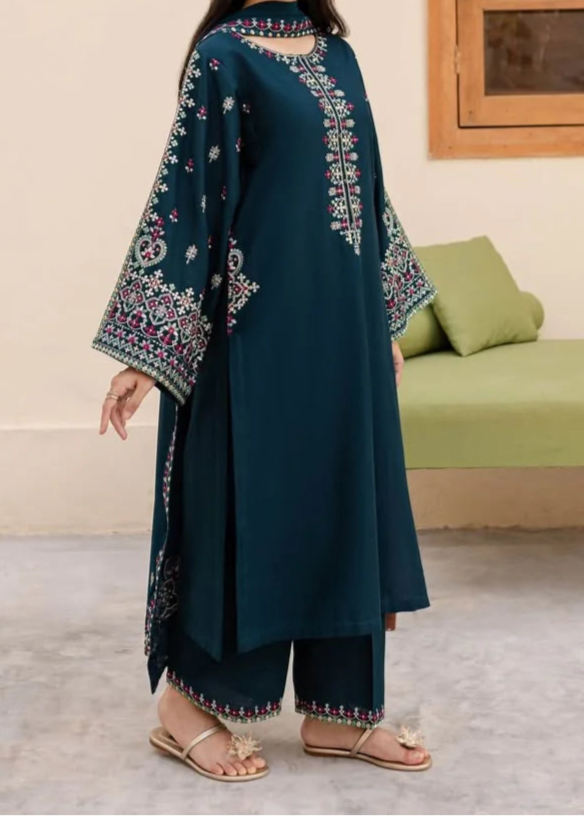 Grace S1227-Embroidered 3pc Lawn Dress With Embroidered chiffon Dupatta.