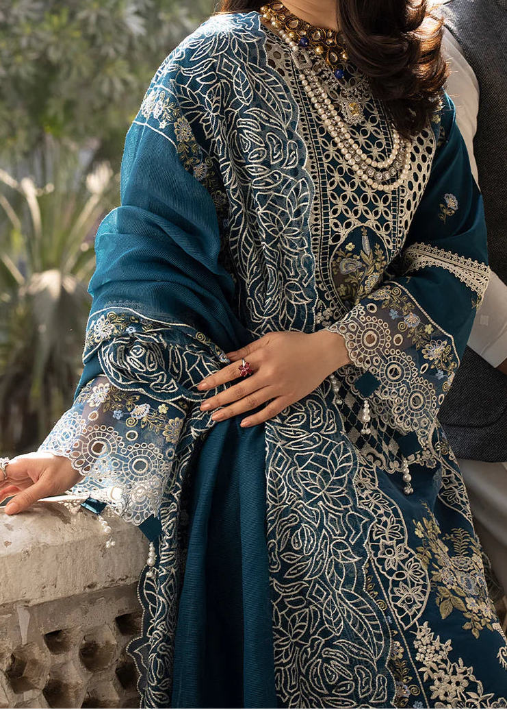 Grace S1545 - Embroidered 3pc Lawn Dress With Printed Chiffon Dupatta.