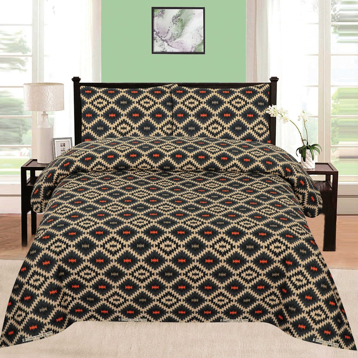 Charcoal D706 - Bed Sheet Set