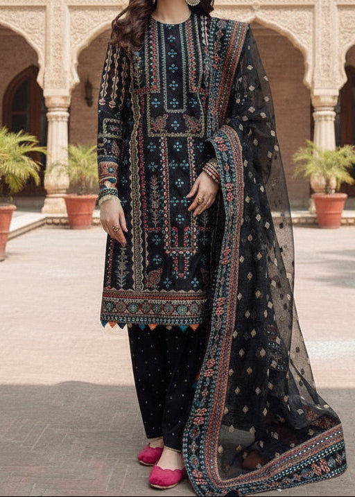 Grace W19- Embroidered 2pc marina dress
